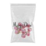 Maxbell Silk Flower Head Buds DIY Craft Wedding Headband Clip Decor  Deep Pink