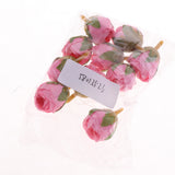 Maxbell Silk Flower Head Buds DIY Craft Wedding Headband Clip Decor  Deep Pink