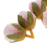 Maxbell Silk Flower Head Buds DIY Craft Wedding Headband Clip Decor  Light Pink