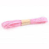 Maxbell 10 Bundles Paper String Cord Twine Rope DIY Craft 10 Meters  Pink