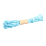 Maxbell 10 Bundles Paper String Cord Twine Rope DIY Craft 10 Meters  Light Blue