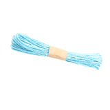 Maxbell 10 Bundles Paper String Cord Twine Rope DIY Craft 10 Meters  Light Blue