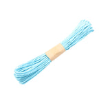 Maxbell 10 Bundles Paper String Cord Twine Rope DIY Craft 10 Meters  Light Blue