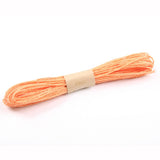 Maxbell 10 Bundles Paper String Cord Twine Rope DIY Craft 10 Meters  Orange