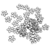 Maxbell 200 Pieces DIY Flower Petal Beads Crafts Jewelry Clothes Decor 18mm White