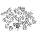 Maxbell 200 Pieces DIY Flower Petal Beads Crafts Jewelry Clothes Decor 18mm White