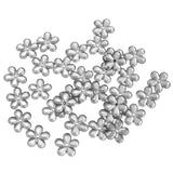 Maxbell 200 Pieces DIY Flower Petal Beads Crafts Jewelry Clothes Decor 18mm White