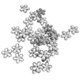 Maxbell 200 Pieces DIY Flower Petal Beads Crafts Jewelry Clothes Decor 18mm White