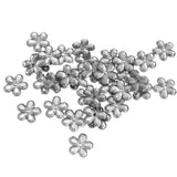 Maxbell 200 Pieces DIY Flower Petal Beads Crafts Jewelry Clothes Decor 18mm White