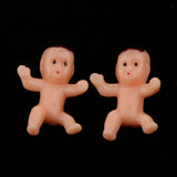 Maxbell 50pcs Mini Newborn Baby Doll Toy Baby Shower Decor Party Bag Filler  Nude