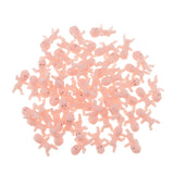 Maxbell 50pcs Mini Newborn Baby Doll Toy Baby Shower Decor Party Bag Filler  Pink