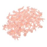 Maxbell 50pcs Mini Newborn Baby Doll Toy Baby Shower Decor Party Bag Filler  Pink