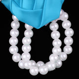 Maxbell Artificial Bridal Wrist Pearls Corsage Hand Flowers Bracelets Azure