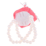 Maxbell Artificial Bridal Wrist Pearls Corsage Hand Flowers Bracelets Watermelon Red