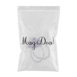 Maxbell Artificial Bridal Wrist Pearls Corsage Hand Flowers Bracelets Light Gray