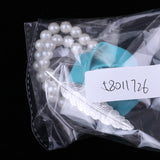 Maxbell Artificial Bridal Wrist Pearls Corsage Hand Flowers Bracelets Lake Blue