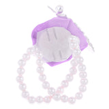 Maxbell Artificial Bridal Wrist Pearls Corsage Hand Flowers Bracelets Lilac