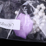 Maxbell Artificial Bridal Wrist Pearls Corsage Hand Flowers Bracelets Lilac