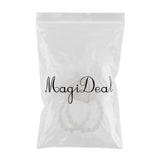 Maxbell Artificial Bridal Wrist Pearls Corsage Hand Flowers Bracelets Milk White