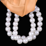 Maxbell Artificial Bridal Wrist Pearls Corsage Hand Flowers Bracelets Khaki