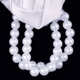 Maxbell Artificial Bridal Wrist Pearls Corsage Hand Flowers Bracelets White