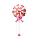 Maxbell Windmill Foil Balloon Kit Stick Stand Base Pole Wedding Party Decor Red