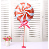 Maxbell Windmill Foil Balloon Kit Stick Stand Base Pole Wedding Party Decor Red