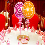 Maxbell Windmill Foil Balloon Kit Stick Stand Base Pole Wedding Party Decor Pink