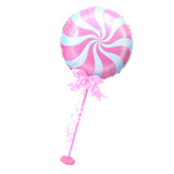 Maxbell Windmill Foil Balloon Kit Stick Stand Base Pole Wedding Party Decor Pink