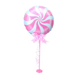 Maxbell Windmill Foil Balloon Kit Stick Stand Base Pole Wedding Party Decor Pink