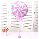 Maxbell Windmill Foil Balloon Kit Stick Stand Base Pole Wedding Party Decor Pink