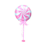 Maxbell Windmill Foil Balloon Kit Stick Stand Base Pole Wedding Party Decor Pink