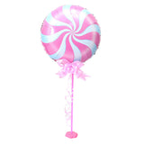 Maxbell Windmill Foil Balloon Kit Stick Stand Base Pole Wedding Party Decor Pink