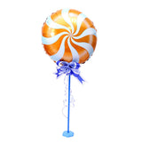 Maxbell Windmill Foil Balloon Kit Stick Stand Base Pole Wedding Party Decor Orange