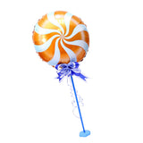 Maxbell Windmill Foil Balloon Kit Stick Stand Base Pole Wedding Party Decor Orange