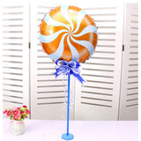 Maxbell Windmill Foil Balloon Kit Stick Stand Base Pole Wedding Party Decor Orange
