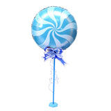 Maxbell Windmill Foil Balloon Kit Stick Stand Base Pole Wedding Party Decor Blue