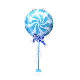 Maxbell Windmill Foil Balloon Kit Stick Stand Base Pole Wedding Party Decor Blue