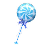 Maxbell Windmill Foil Balloon Kit Stick Stand Base Pole Wedding Party Decor Blue