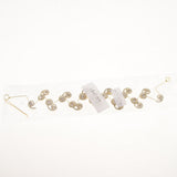 Maxbell Korean Waved Wedding Rhinestone Hairband Bridal Hair Accessories Gold