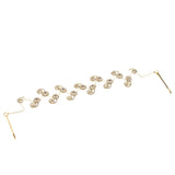 Maxbell Korean Waved Wedding Rhinestone Hairband Bridal Hair Accessories Gold
