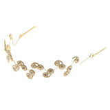 Maxbell Korean Waved Wedding Rhinestone Hairband Bridal Hair Accessories Gold