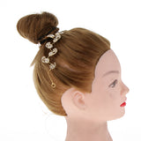 Maxbell Korean Waved Wedding Rhinestone Hairband Bridal Hair Accessories Gold