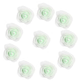 Maxbell 100pcs Artificial Foam Rose Head Flowers Wedding Home DIY Craft Decor Light Green