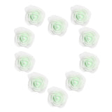 Maxbell 100pcs Artificial Foam Rose Head Flowers Wedding Home DIY Craft Decor Light Green