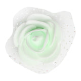 Maxbell 100pcs Artificial Foam Rose Head Flowers Wedding Home DIY Craft Decor Light Green