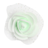 Maxbell 100pcs Artificial Foam Rose Head Flowers Wedding Home DIY Craft Decor Light Green