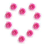 Maxbell 100pcs Artificial Foam Rose Head Flowers Wedding Home DIY Craft Decor Rose Red