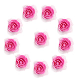 Maxbell 100pcs Artificial Foam Rose Head Flowers Wedding Home DIY Craft Decor Rose Red