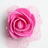 Maxbell 100pcs Artificial Foam Rose Head Flowers Wedding Home DIY Craft Decor Rose Red